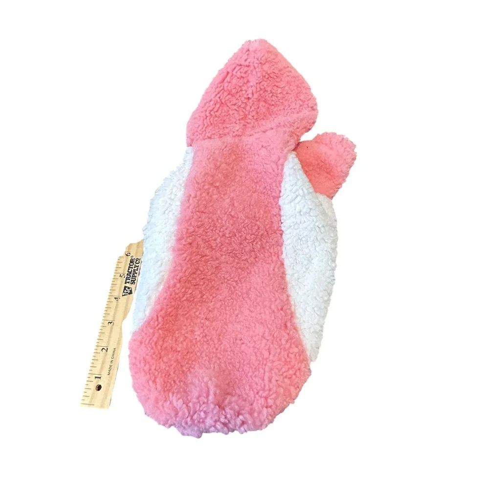 Yikeyo Pink White‎ Sherpa Fleece Pet Hoodie Small Dog Cat Winter Warm Sweater